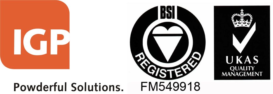 BSi 9001 (2008) & IGP Approved Applicator accreditations